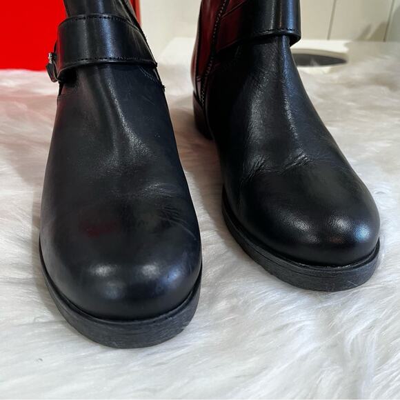 NEW Barbara Barbieri Leather Engineer Lug Sole Moto Mid Calf Boot Black 36 6 NWT - Picture 8 of 16